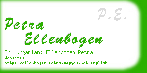 petra ellenbogen business card